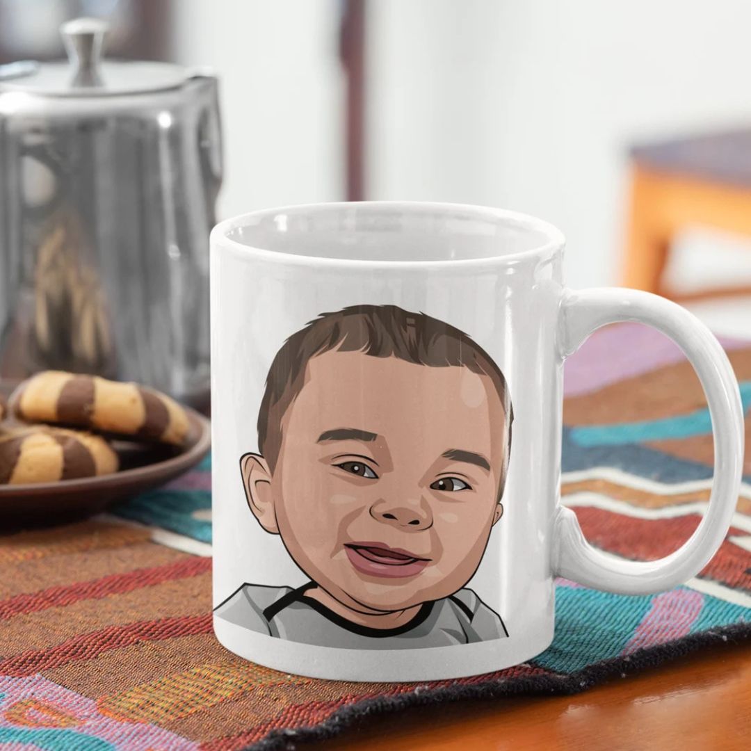Custom Mug Caricature – From Your Photo