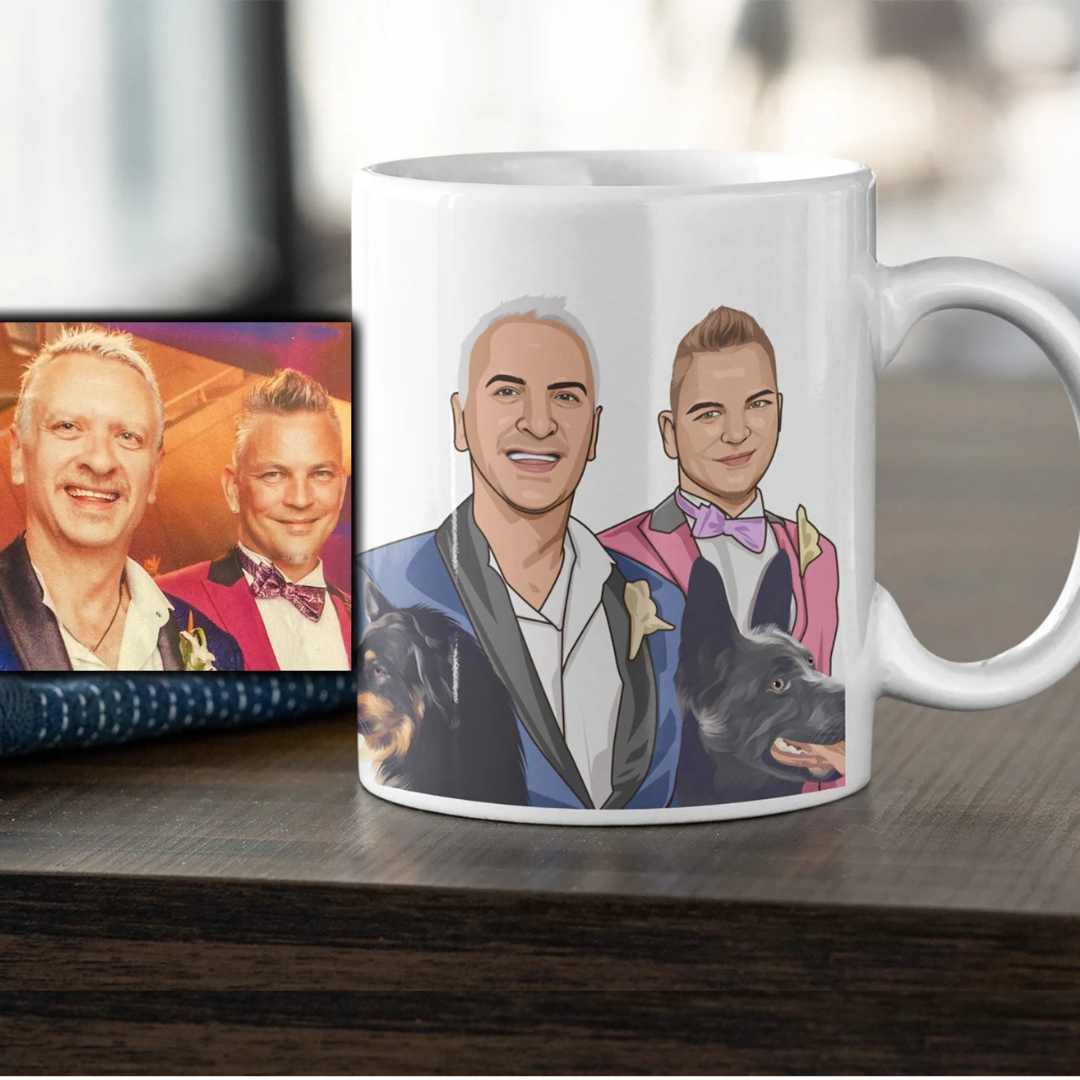 Custom Mug Caricature – From Your Photo