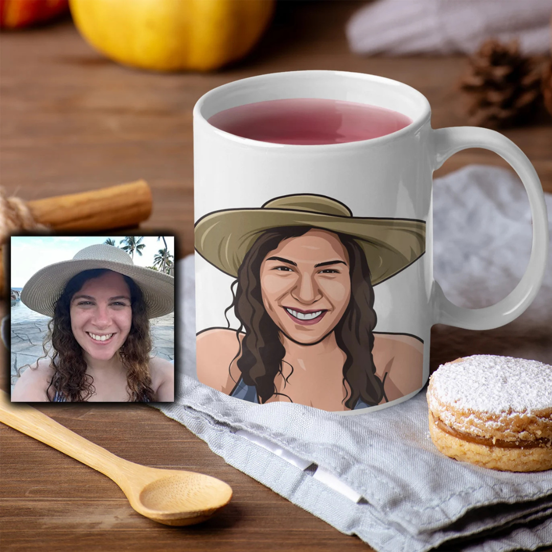 Custom Mug Caricature – From Your Photo