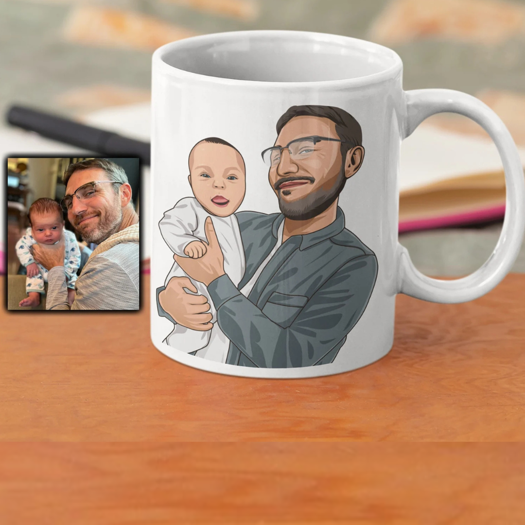 Custom Mug Caricature – From Your Photo