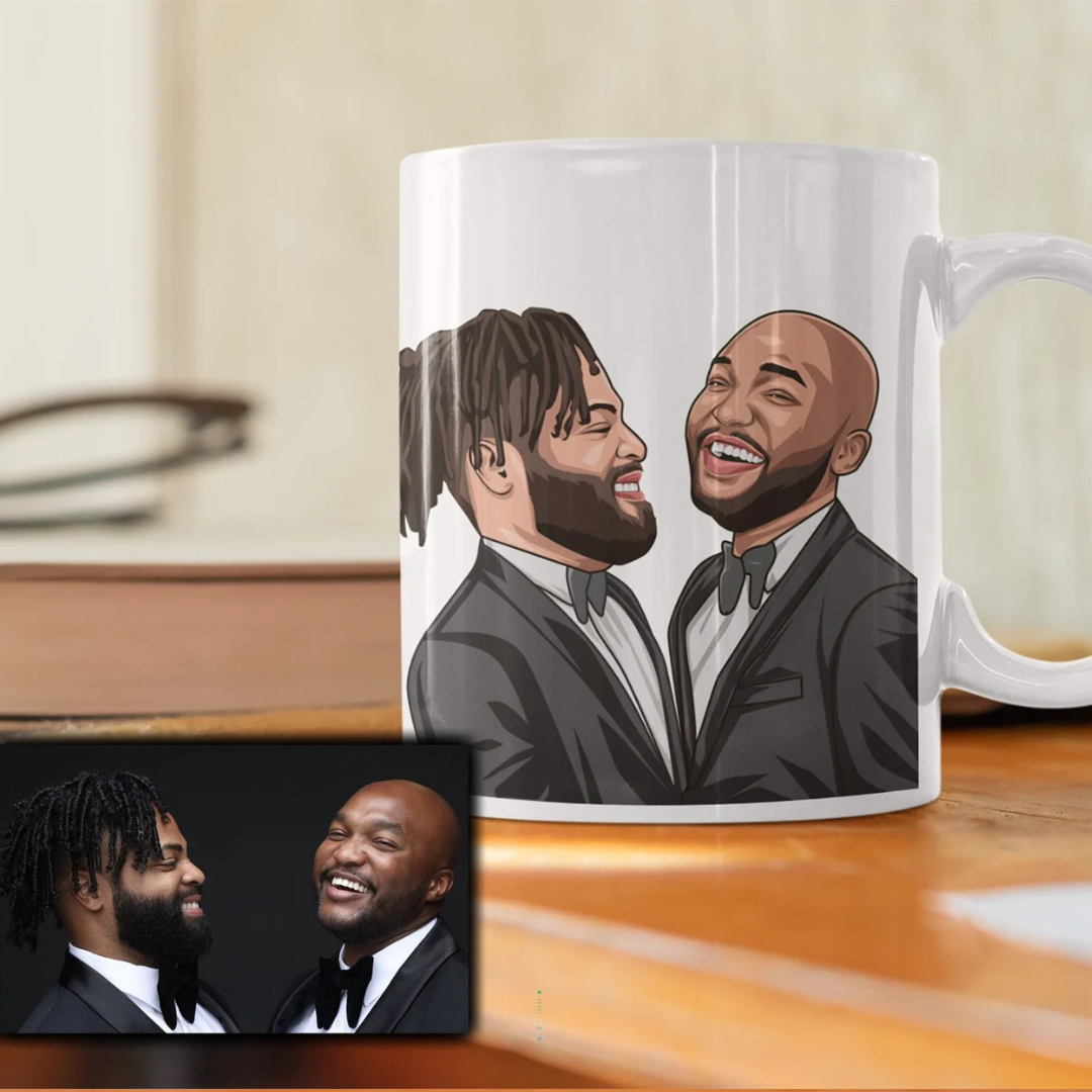 Custom Mug Caricature – From Your Photo